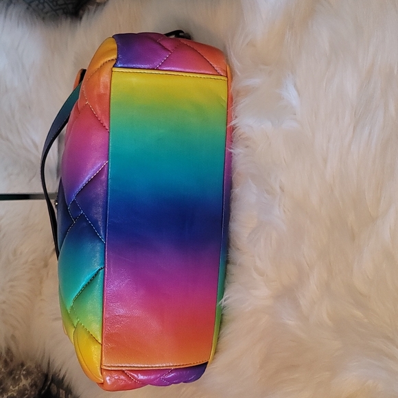 💕Kurt Geiger Large Kensington Ombre Rainbow❤🧡💛💚💙💜Leather Bag💕 - Picture 5 of 15